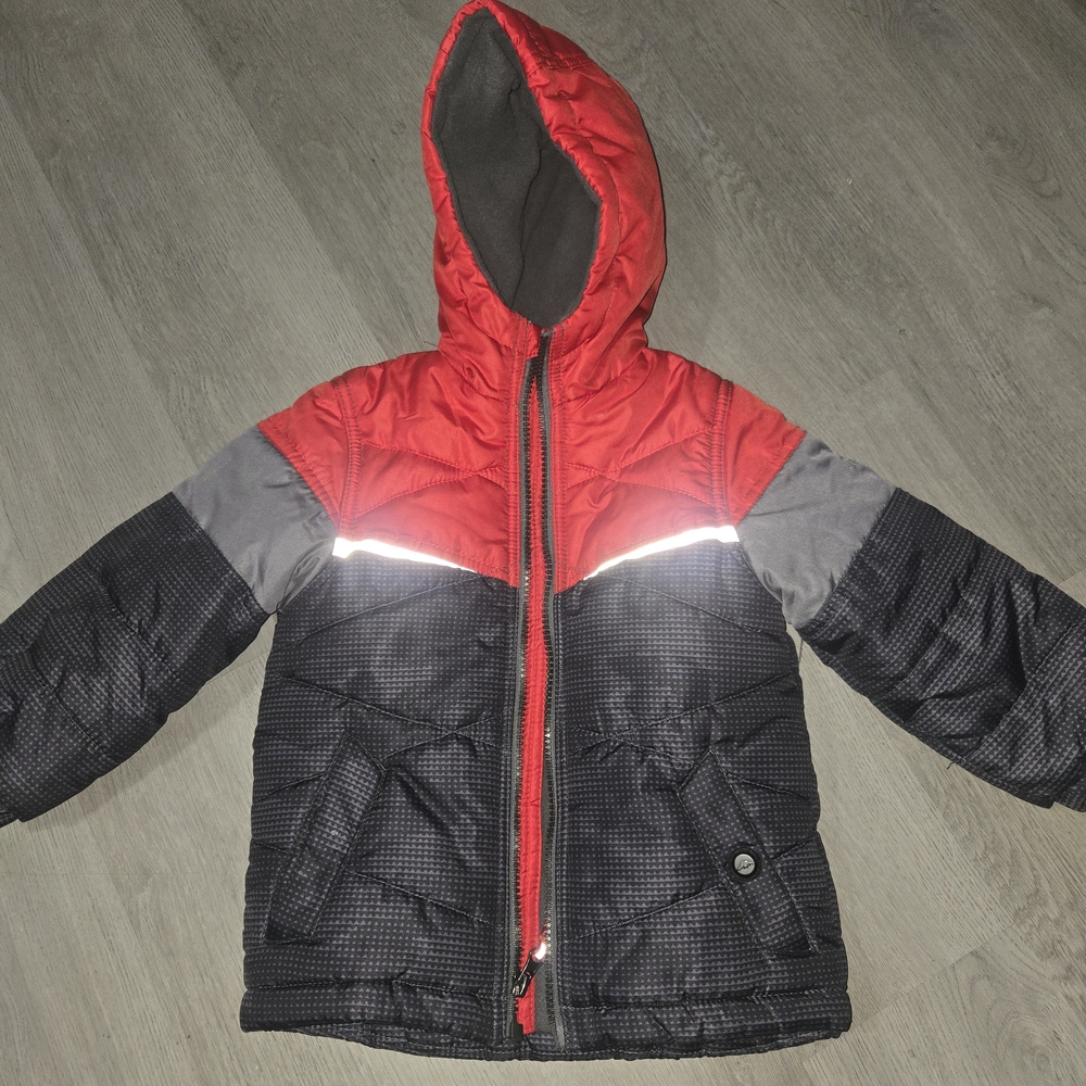 Stylish Red and Black Kids Raincoat